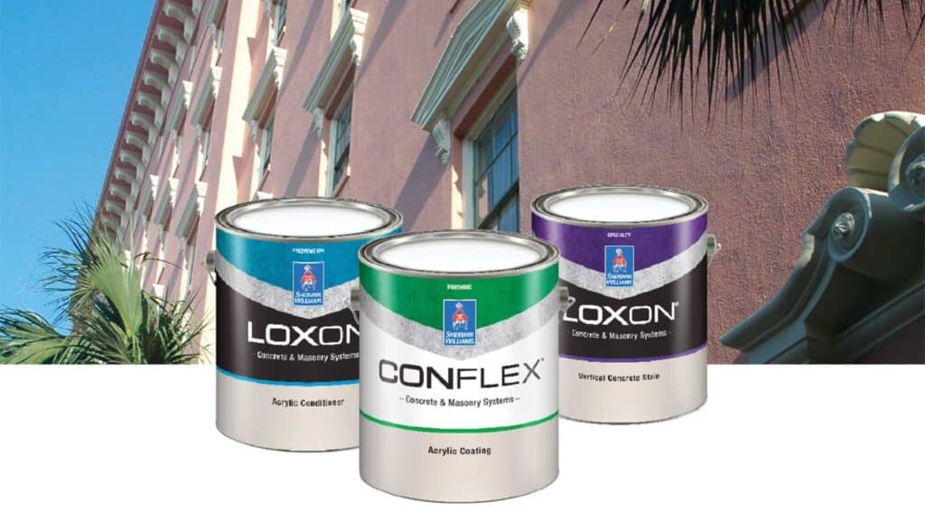 Loxon paints for painting brick